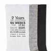Anniversary timeline with your wedding date and always and forever custom printed on the sides of the socks.