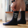 Black cotton socks for a 2 year anniversary