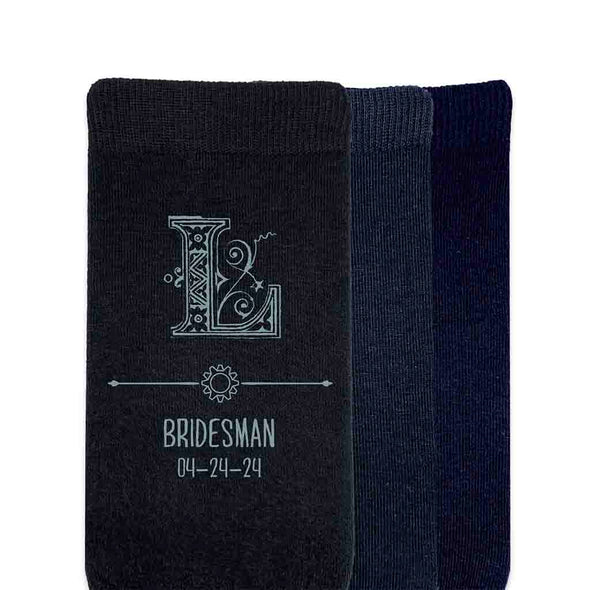 The perfect personalized wedding socks for a steampunk Victorian style wedding theme make these socks the perfect gift for your entire wedding party.