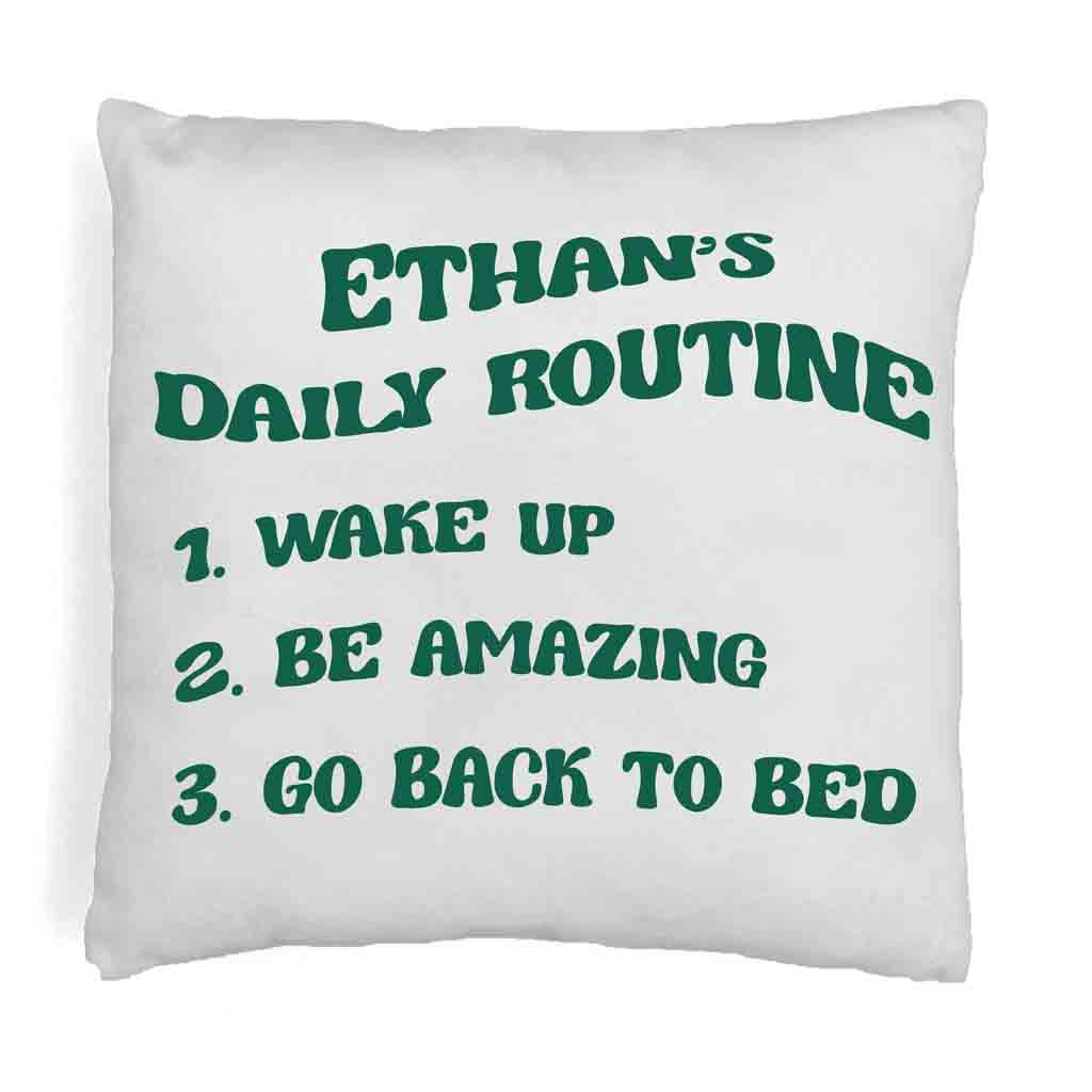 Be Amazing Personalized Throw Pillow Cover Sockprints