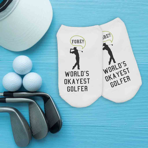 Funny golf socks make great gifts for the golfer in your life.