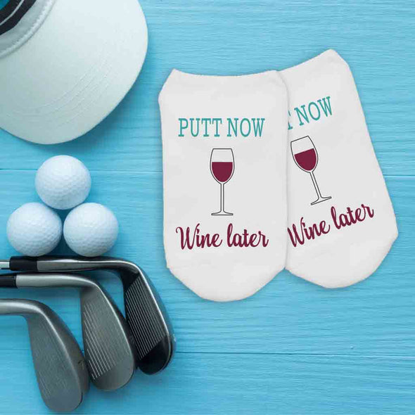 Cotton no show socks make great custom golf tournament gifts