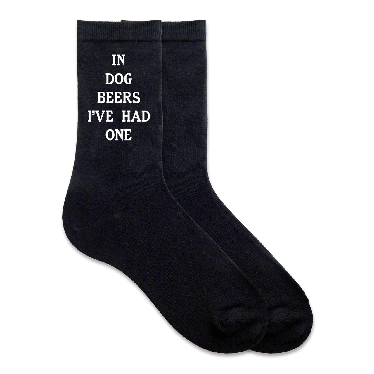In dog beers I've had one custom printed on socks.