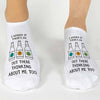 I wonder if theres an IPA out there thinking about me too custom printed on no show socks.