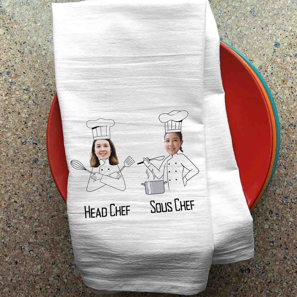 Custom Kitchen Towel Mr and Mrs Kitchen Towel Personalized 