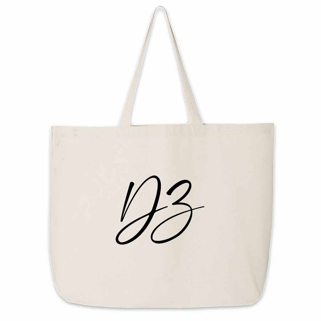 Delta Zeta sorority nickname digitally printed on canvas tote bag is a great gift for your sorority sister.