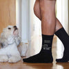 #1 dad personalized father's day crew custom socks for dad