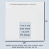 Kitchen towel sizing chart.
