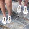 Fun novelty cotton no show socks printed with beer theme