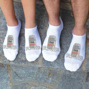 Comfy cotton no show socks digitally printed for the beer lover