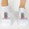 Fun novelty cotton no show socks custom printed for the beer lover