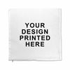 Custom print your our decorative pillow covering with our design tools. Add your own text, photos or graphic designs. on this white cotton pillow cover.