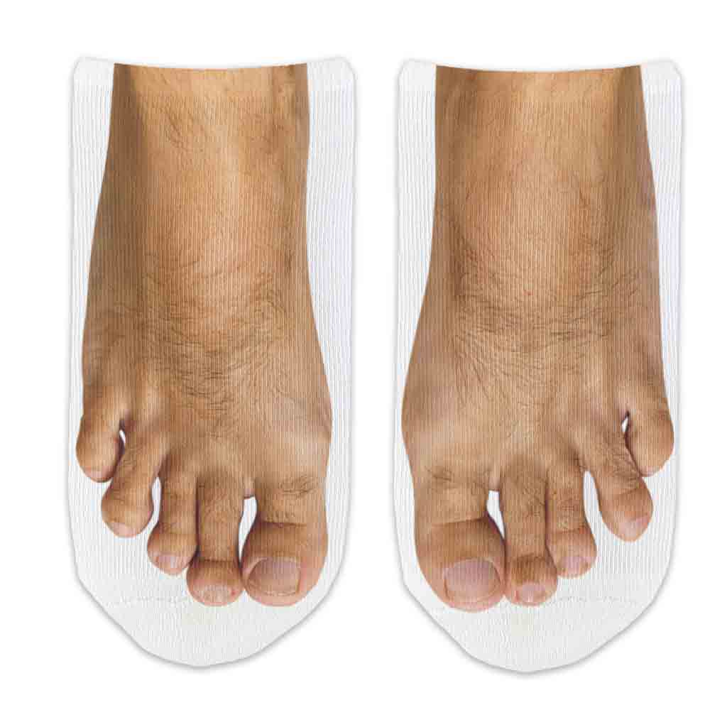 Funny Socks for Men, Socks Printed with Feet Images