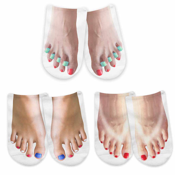 Funny Feet Photo Socks for Women - Assorted Styles