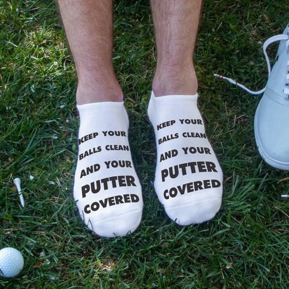 Keep Your Balls Clean and Your Putter Covered Golf Socks