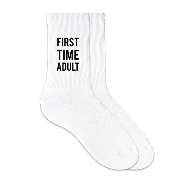 Custom crew socks digitally printed make a great gift for your graduating senior