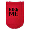 Custom printed hire me no show socks make a great gift for the young adult