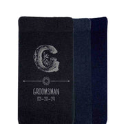The perfect personalized wedding socks for a steampunk Victorian style wedding theme make these socks the perfect gift for your entire wedding party.