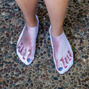 Women's no show socks custom printed with nail polished feet 