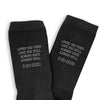 Personalized wedding anniversary custom printed socks personalized with your wedding date.