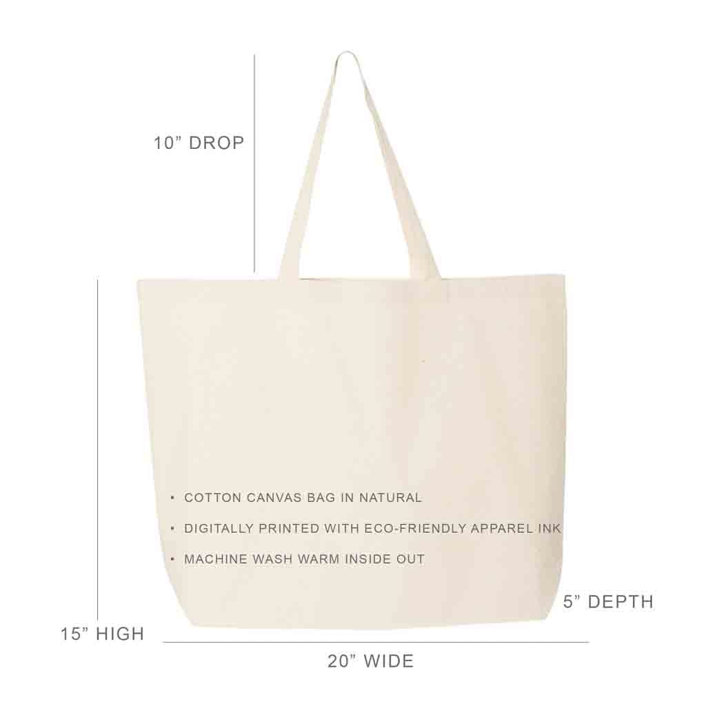 Tote bag sizing chart