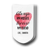 Always my mother forever my friend custom printed on no show socks.