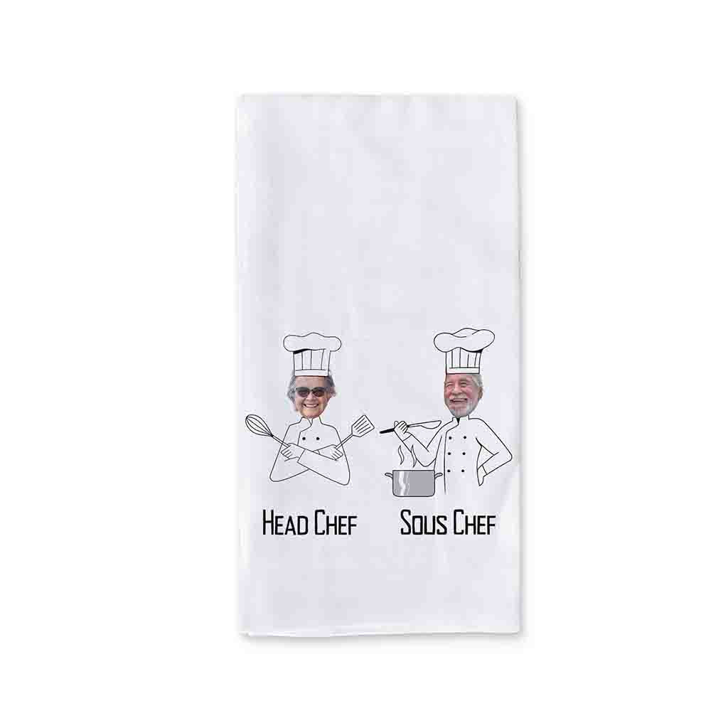 Personalized Kitchen Towels for the Cooking Couple -2 Pc Set
