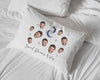 Custom printed standard cotton pillowcase with sweet dreams wifey or hubby digitally printed and personalized with your photo face cropped in all over design.