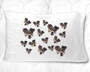 100% standard white cotton pillowcase custom printed and personalized using your photo face cropped  in all over design digitally printed on the pillowcase makes a fun gift idea.