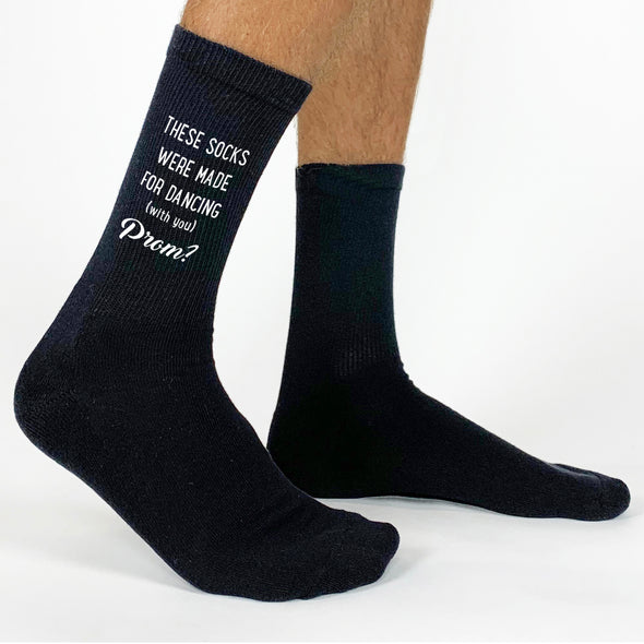 These Socks Were Made for Dancing - PROMposal Crew Socks