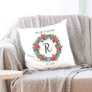 Holiday accent throw pillow cover digitally printed by sockprints.