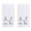 Head Chef and Sous Chef design digitally printed with your photo face on cotton dish towel.