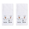 Head Chef and Sous Chef design digitally printed design with your own photo face digitally printed on kitchen towel.