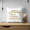 Be amazing daily routine design custom printed on cotton canvas throw pillow cover.