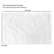 we use a standard 100% cotton pillowcase for our printing process