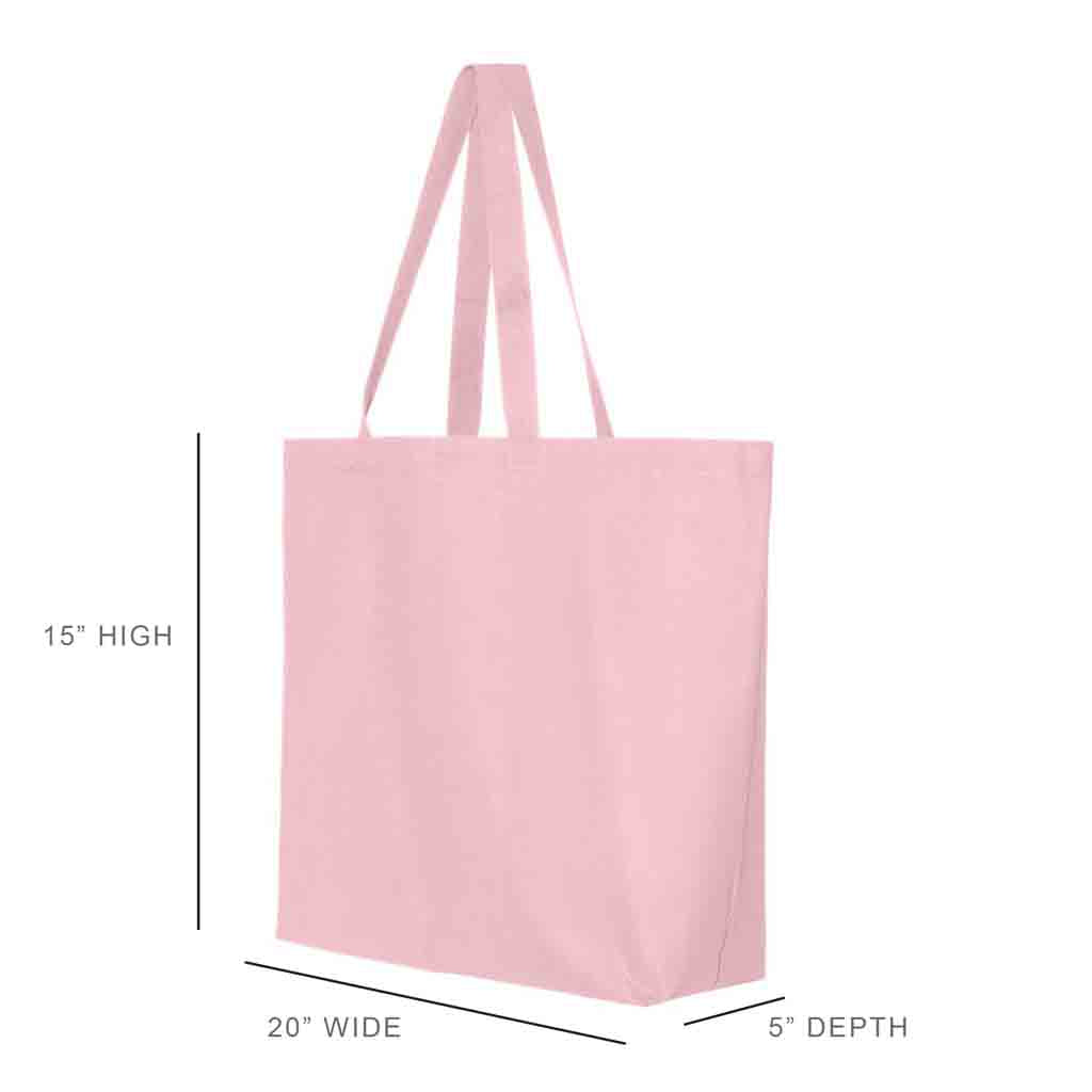 Tote bag sizing chart