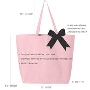 Tote bag sizing chart