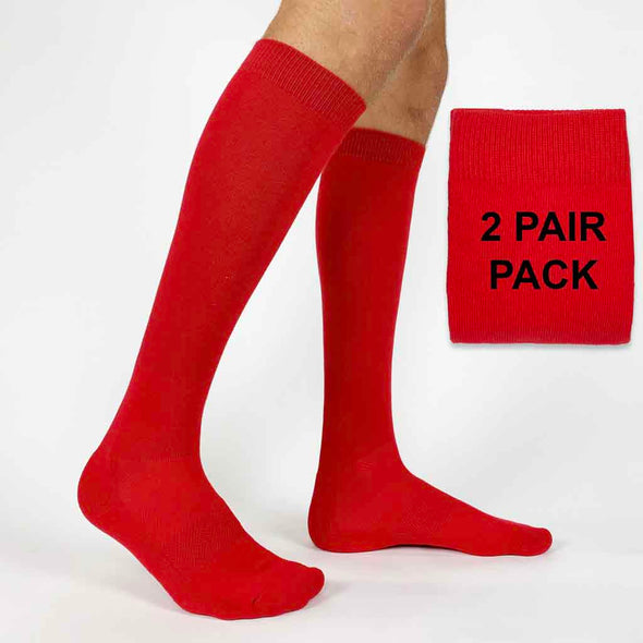 2 Pack of Navy Blue Cotton Sport Knee High Sock Basics