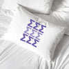 Sigma Sigma Sigma sorority letters custom printed on pillowcase