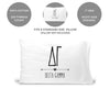Delta Gamma sorority name and letters custom printed on pillowcase