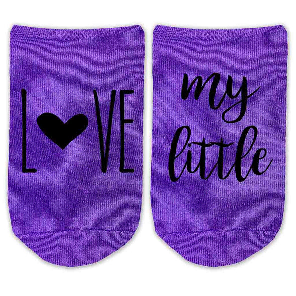 Love My Big, Little, Gbig Sorority Sister No Show Socks