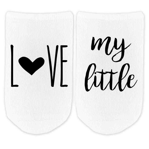Love My Big, Little, Gbig Sorority Sister No Show Socks