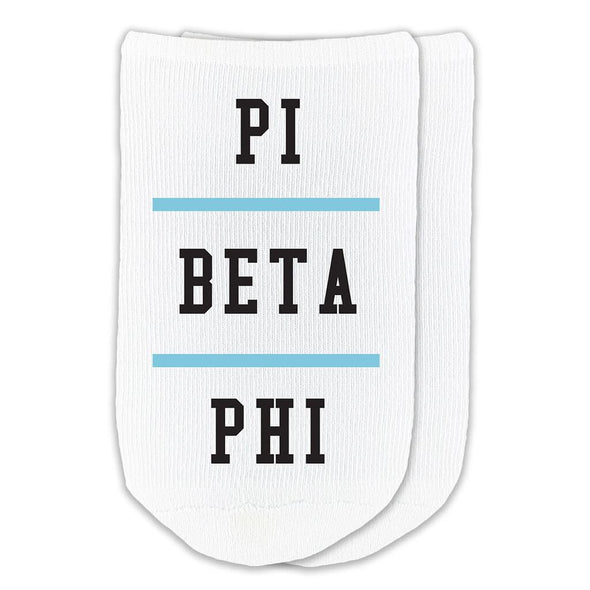 Pi Beta Phi sorority 3 pairs of socks gift set for bid day and chapter orders