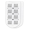 Tri Delta sorority cotton socks with Greek letters are part of this sorority gift pack