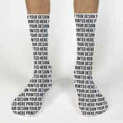 Create your own custom printed socks for men and women, add your own design for custom socks