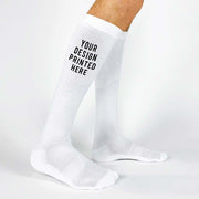 Design your own custom printed sport knee high socks.