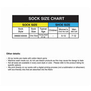 Sock sizing chart.