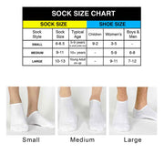 Socks sizing chart.
