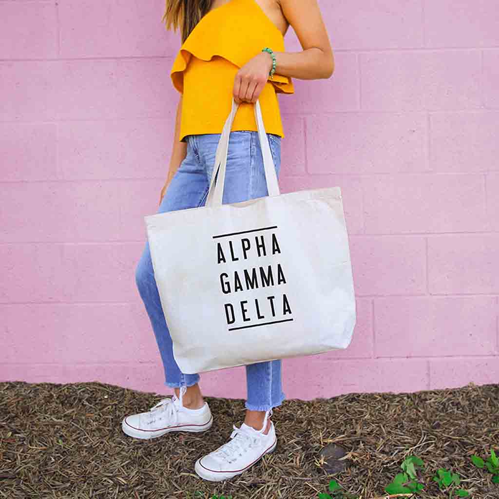 Alpha Gam Sorority Tote Bag