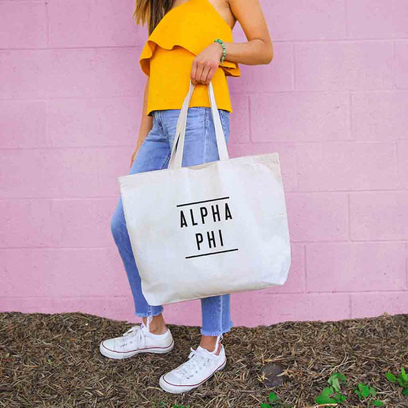 A Phi Sorority Tote Bag